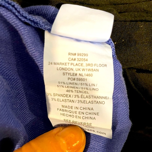 Level 99 for Anthropologie Royal Blue 100% cotton shorts Women’s Size 31 - Picture 8 of 8